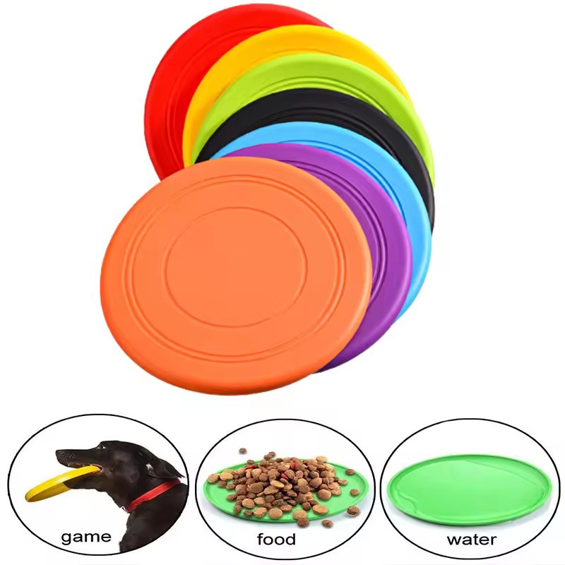 Frisbee Freestyle Disc - Chewable Pet Training Durable Frisbee Toy