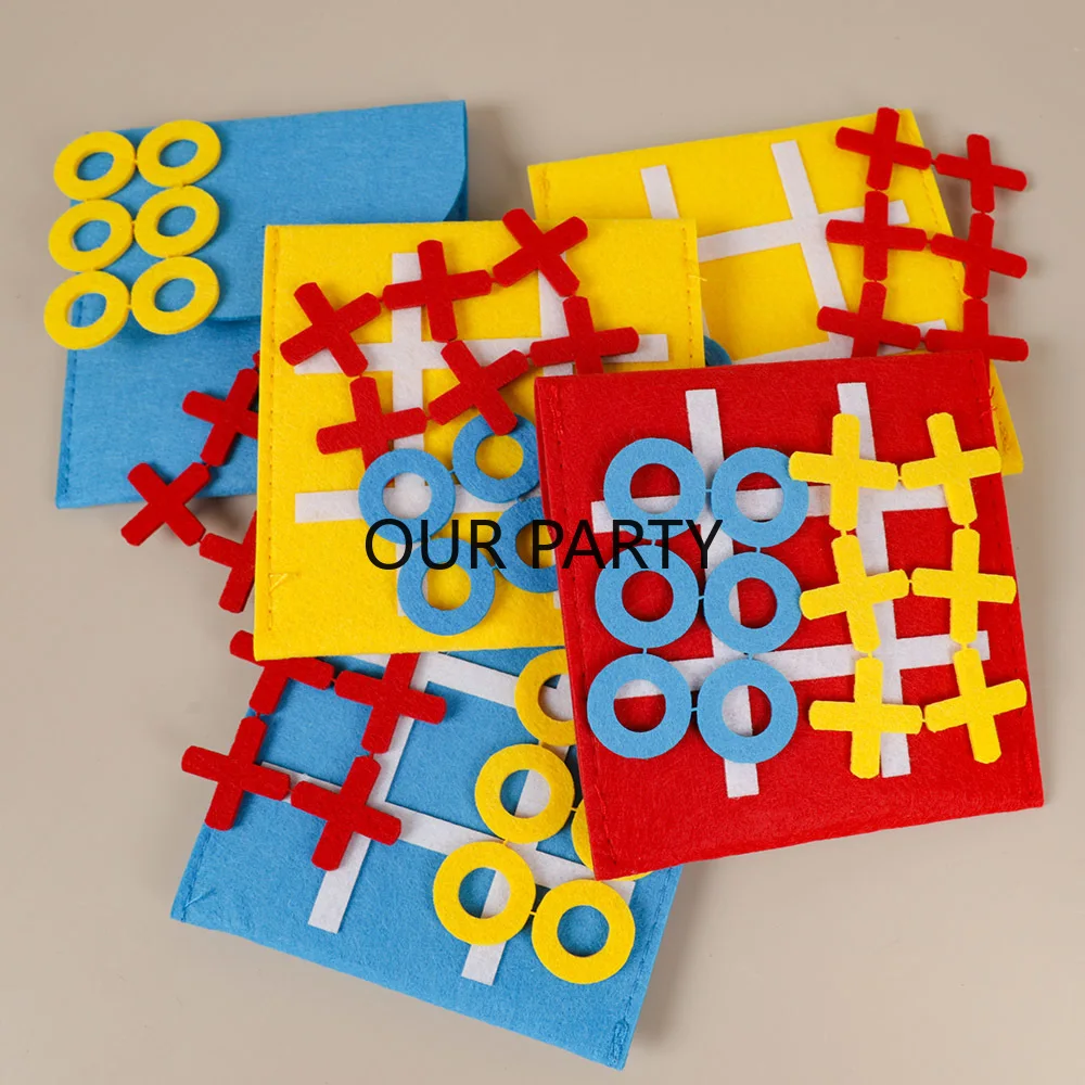 Party Games Easter For Family - 5 Sets Felt Tic Tac Toe