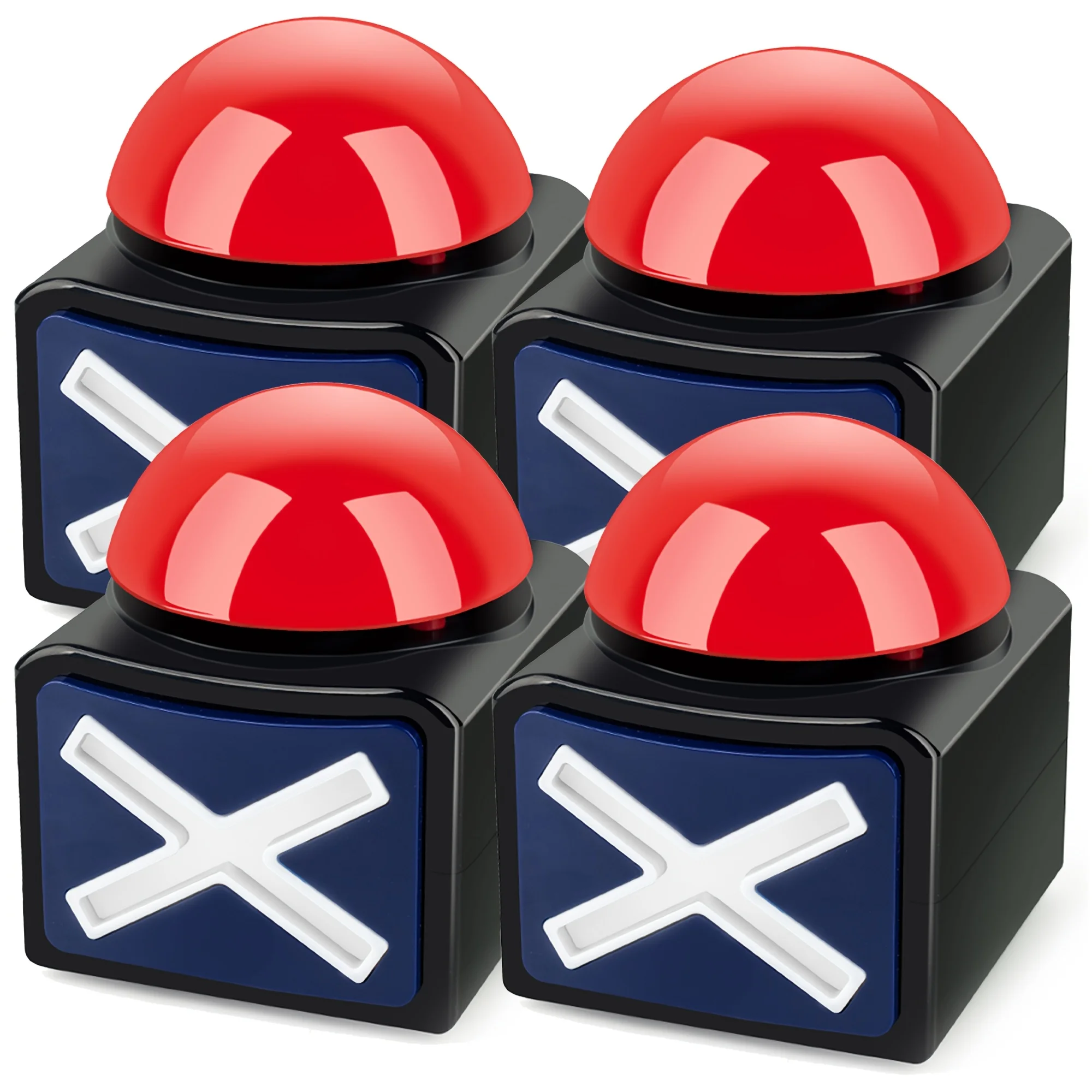 Party Games Easter For Family - Black and Red Light-Up Sound Buzzer