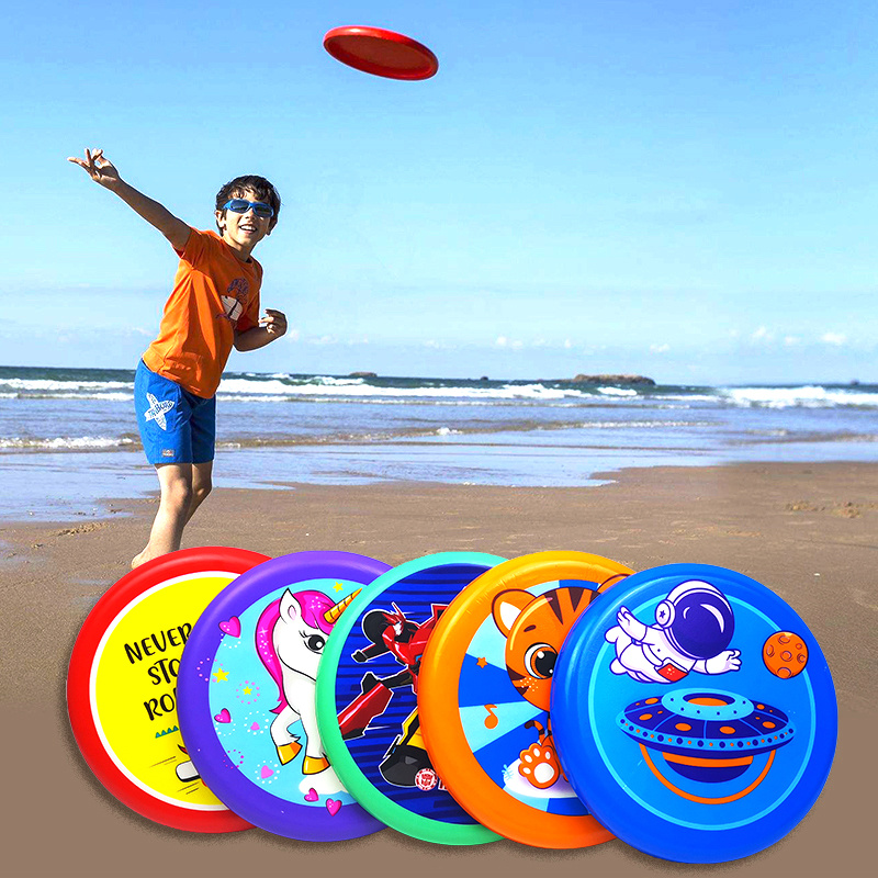 Frisbee Freestyle Disc - Children Soft Safety Flying Disc Cartoon
