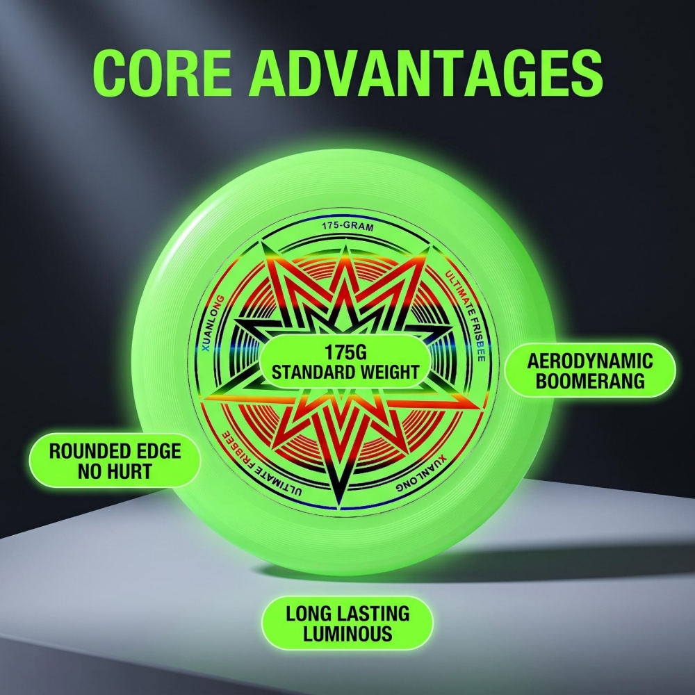 Glow-In-The-Dark Frisbee 175g  - Frisbee Freestyle Disc review and price