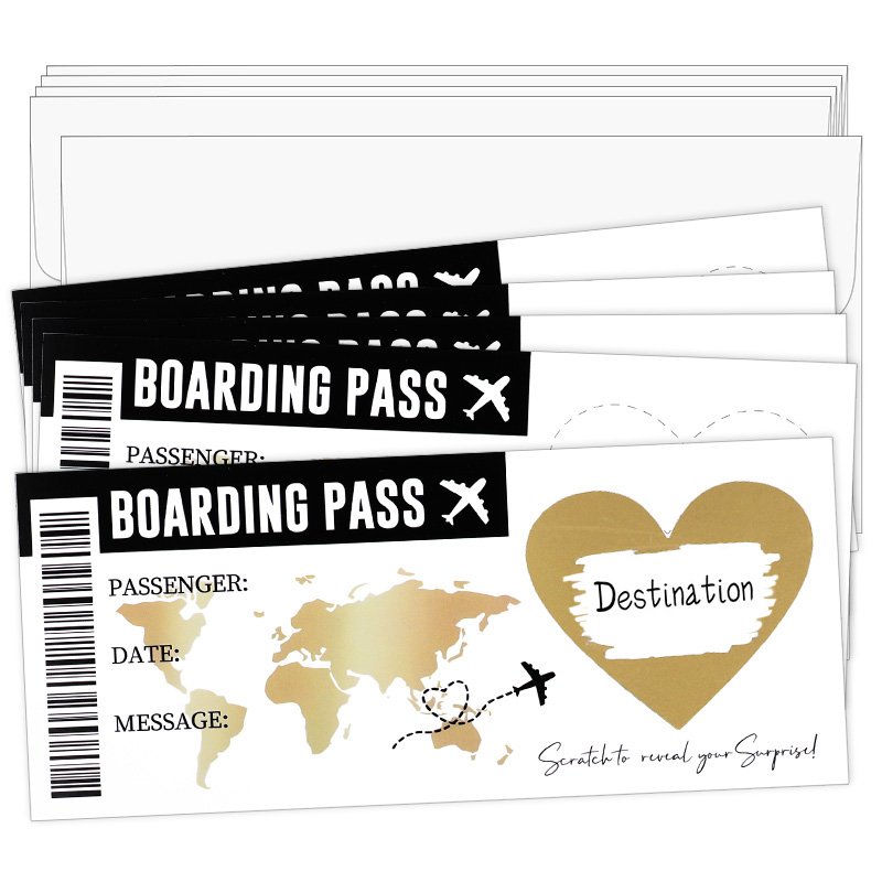 1Set Boarding Pass Scratch Off - Party Games Game Pass review and price