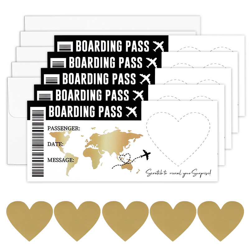 1Set Boarding Pass Scratch Off - Party Games Game Pass review and price