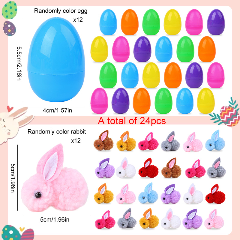 24/48Pcs Cute Easter Egg with  - Party Games Egg review and price