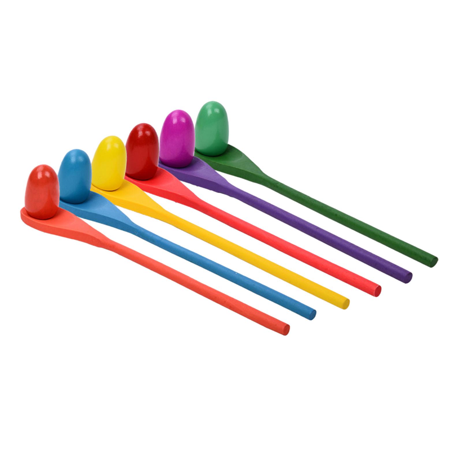 6 Pieces Egg Spoon Race Game H - Party Games Egg review and price