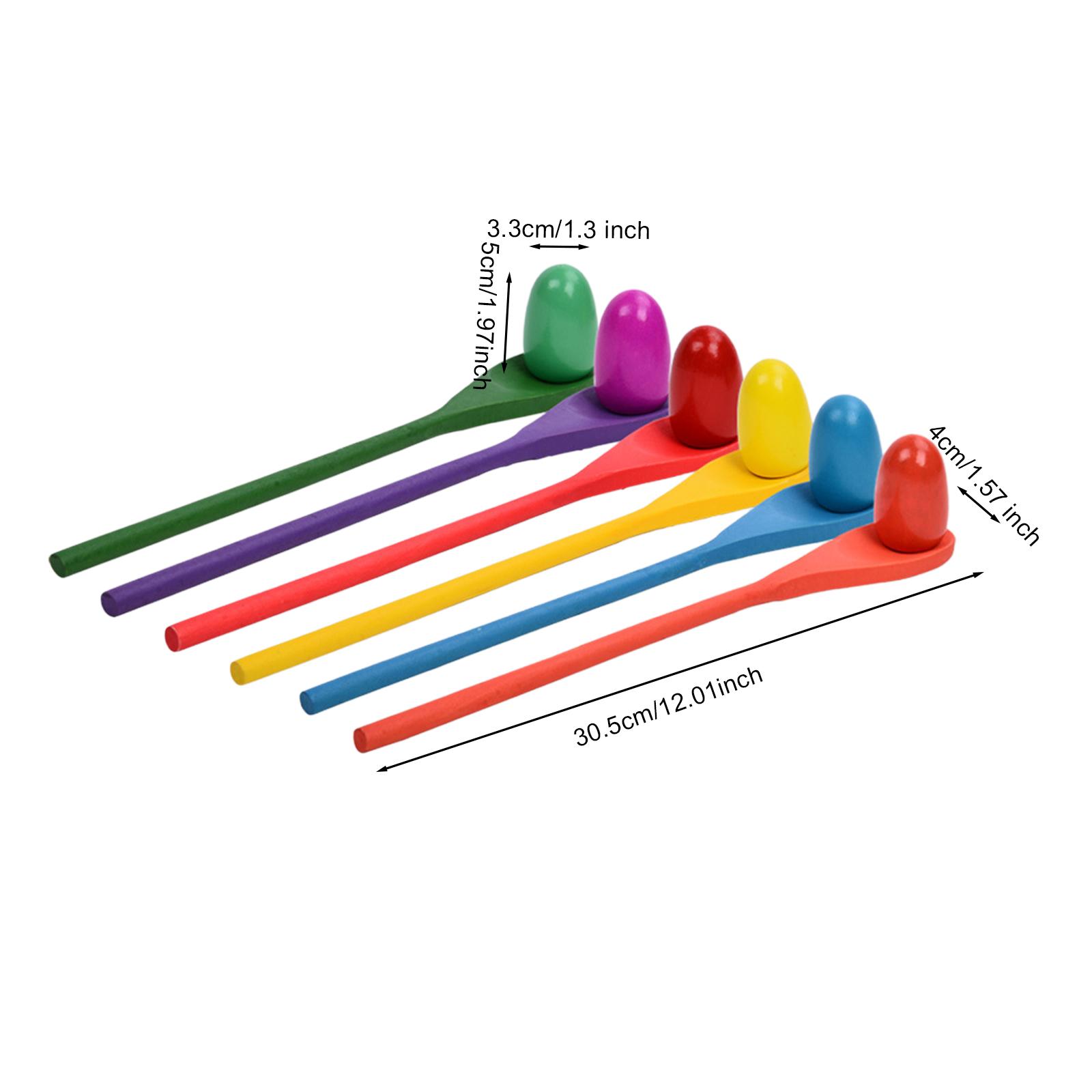 6 Pieces Egg Spoon Race Game H - Party Games Egg review and price